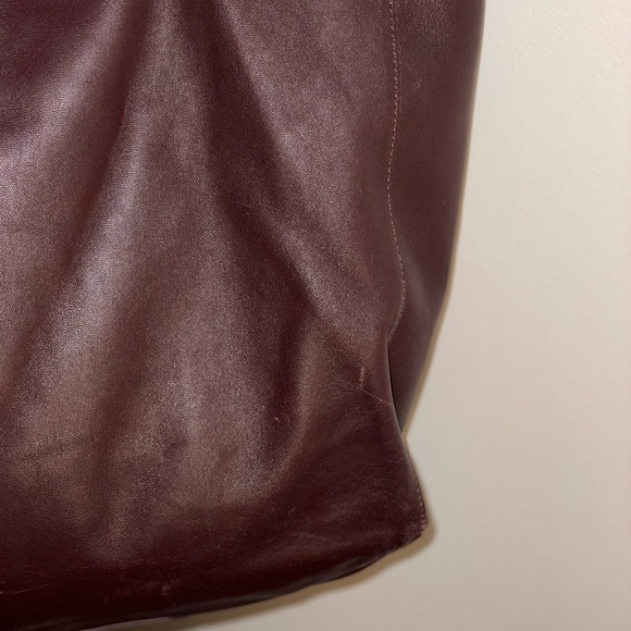 Celine Horizontal Cabas Tote Bag- Burgundy - Picture 5 of 9